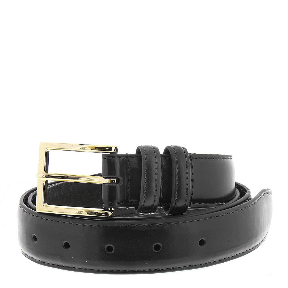 Men's 1-1/4" Gold-tone Buckle Belt Black Misc Accessories 32 | Shoemall.com