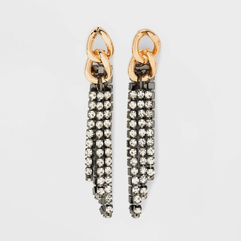 Stone Chain Earrings - A New Day™ | Target