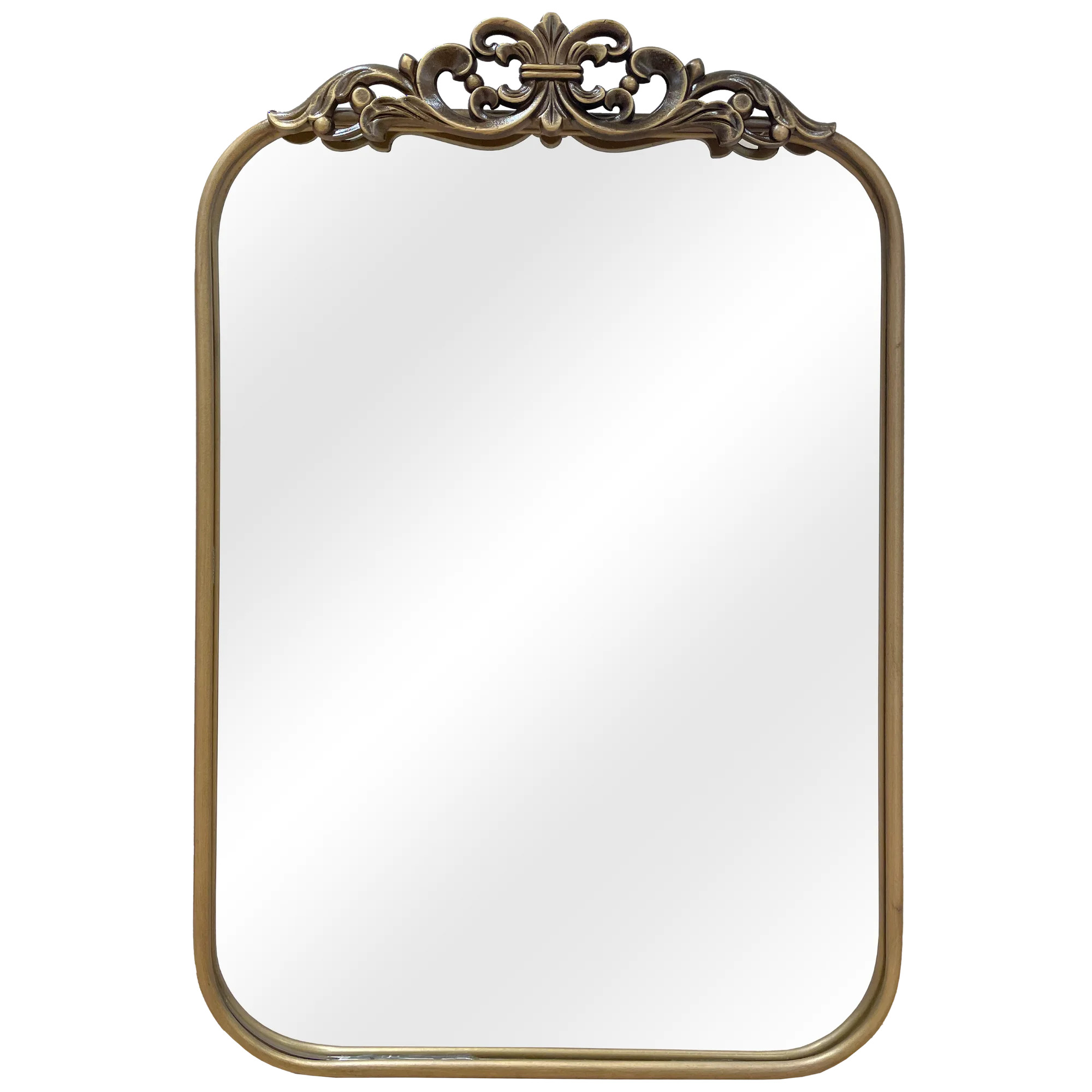 21 x 34" Bronze Metal Frame Crown Mirror | Walmart (US)