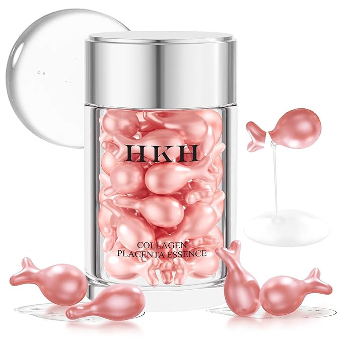 HKH Retinol Serum Capsules for Face: 48 Caps Anti-Aging Wrinkle Skincare Night Serum - Vitamin A ... | Amazon (US)