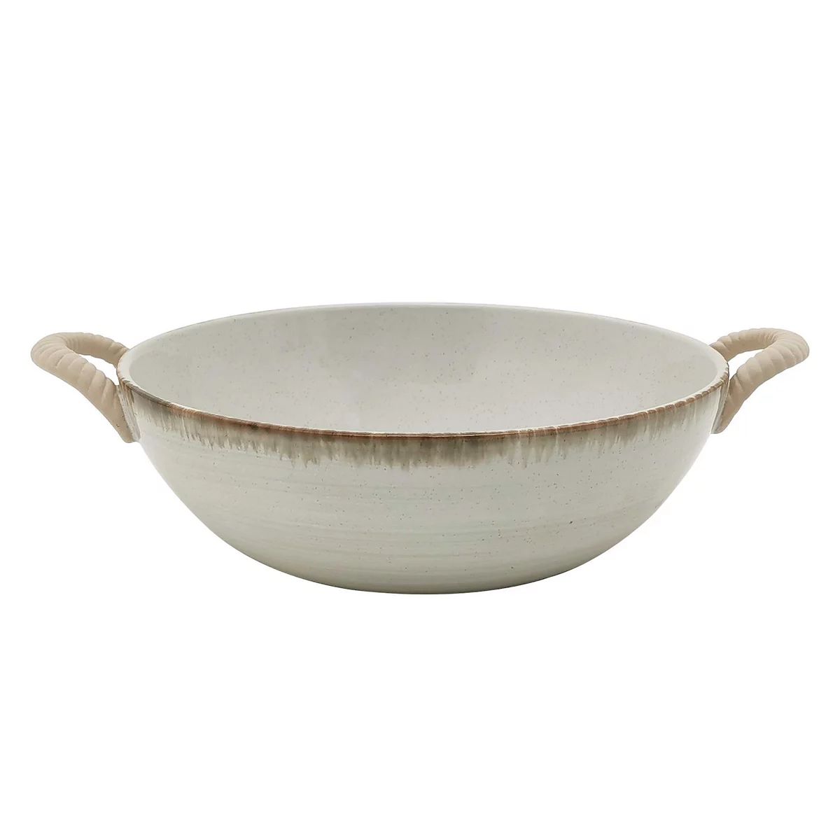 Sonoma Goods For Life® Wicker Handle Ceramic Bowl | Kohl's
