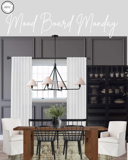 Mood Board Monday! Check out our latest dining room mood board! 

Dining room inspo. Crate and Barrel. #PotteryBarn #Lookforless #Targetdining #Shelfstyling #Blackdiningbench #Cabinet #diningroom 

#LTKhome #LTKFind