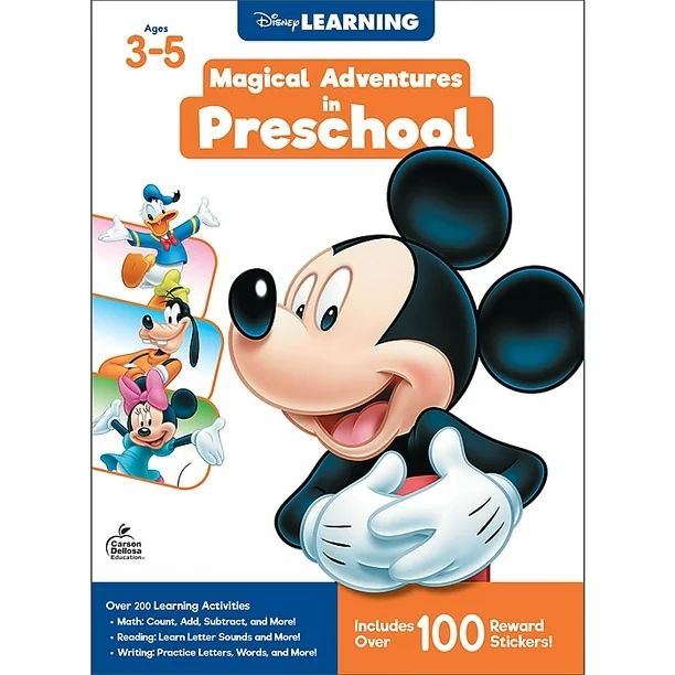 Disney Learning, Paperback Workbook Magical Adventures in Preschool (705369) - Walmart.com | Walmart (US)