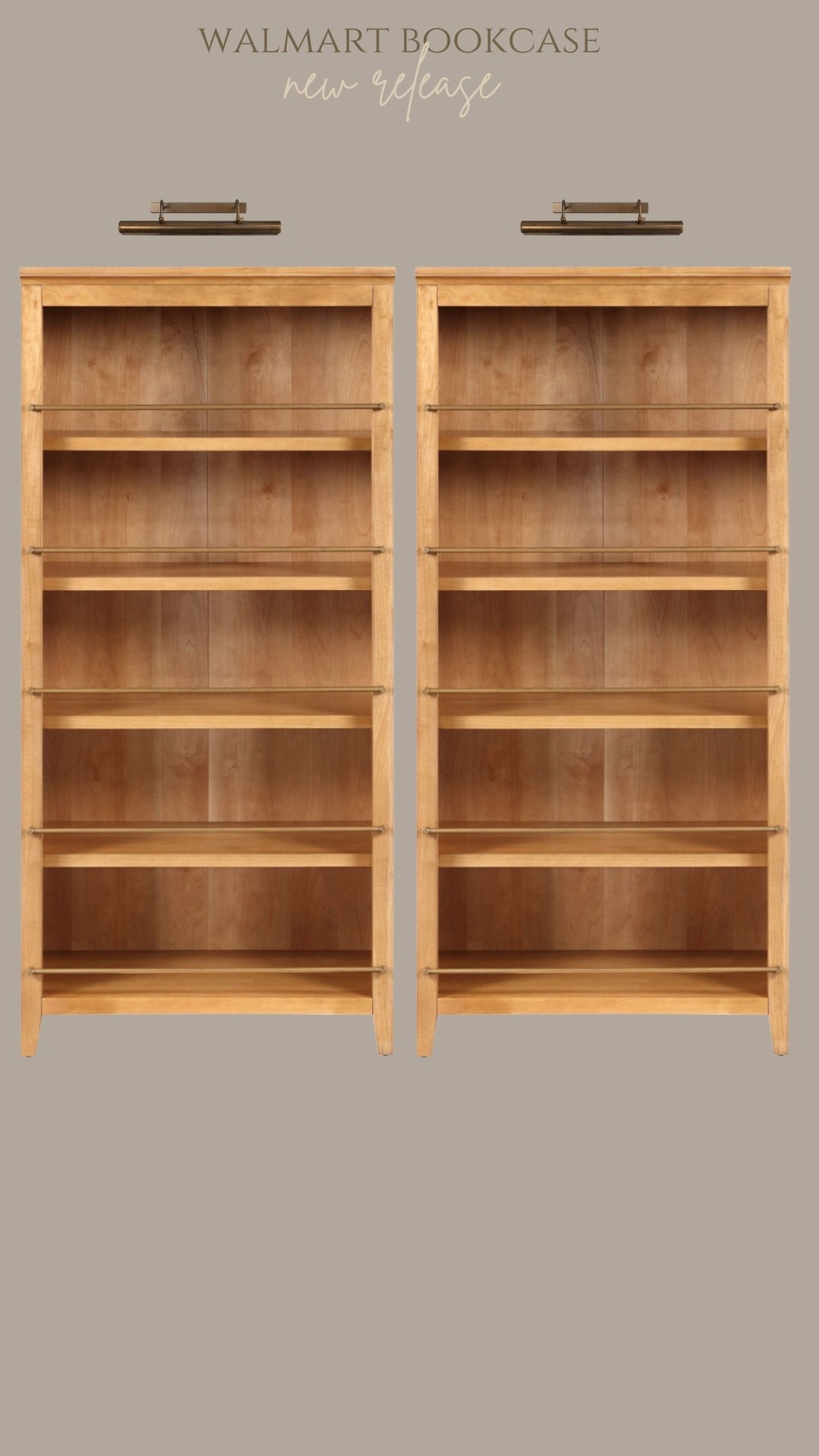 The brass rail detail makes this bookcase everything ✨

#LTKOver40 #LTKHome #LTKSeasonal