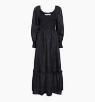 The Emily Nap Dress - Black Crushed Taffeta | Hill House Home