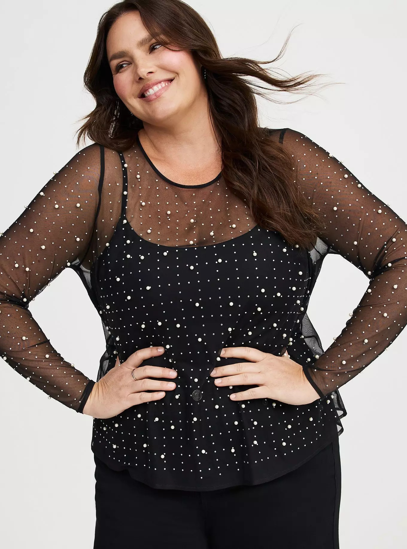 Pearl Mesh Top | Torrid (US & Canada)