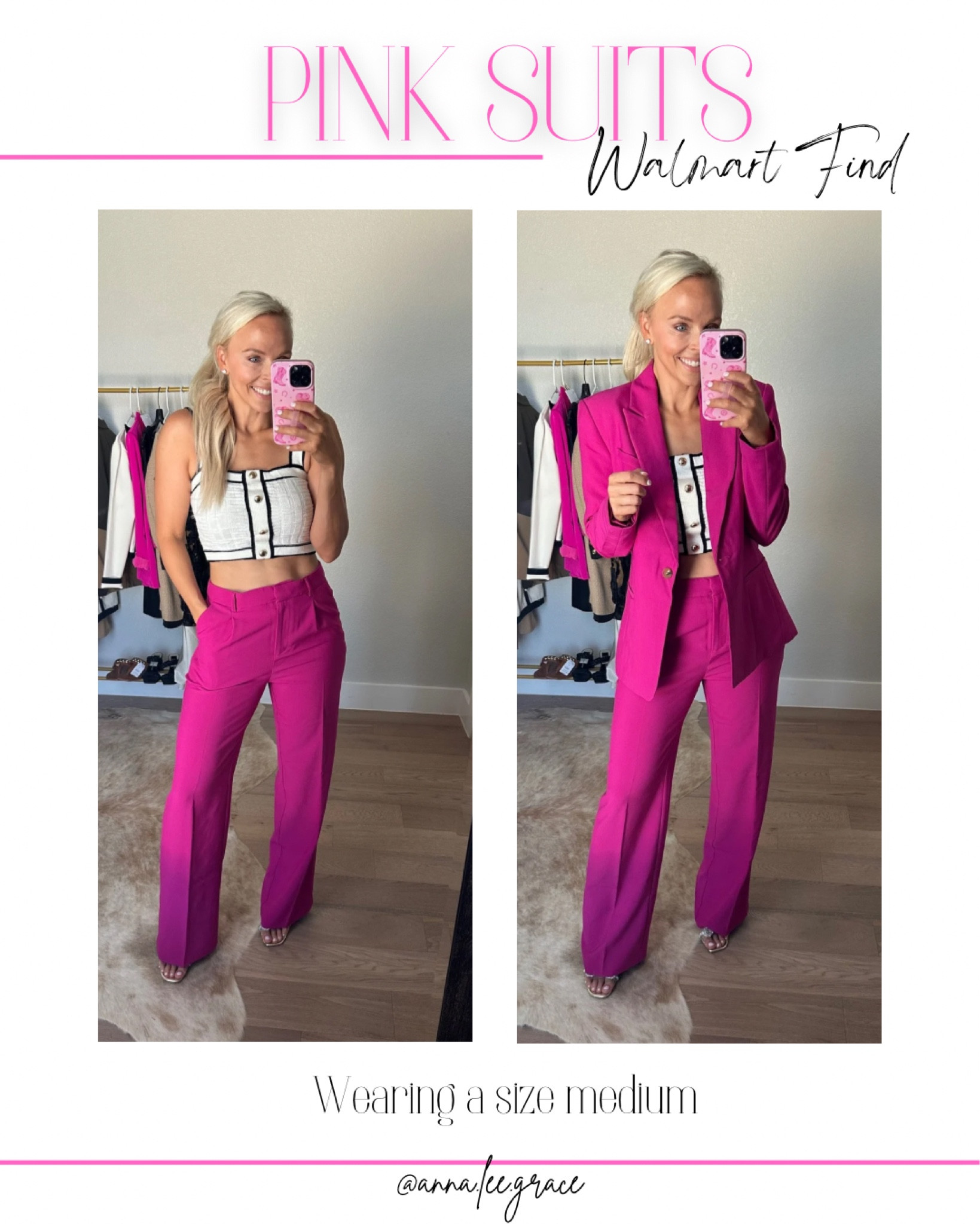 The cutest pink suit of my dreams!! Wearing a size medium, it’s TTS and from Walmart!! It’s just $60! 

#LTKWorkwear #LTKStyleTip #LTKCon