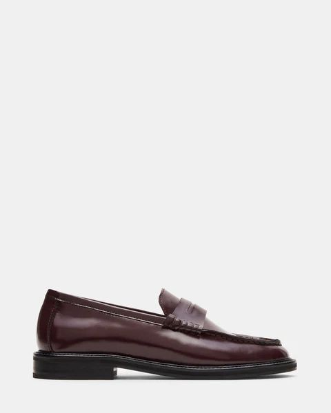 MADISON BURGUNDY BOX LEATHER | Steve Madden (US)