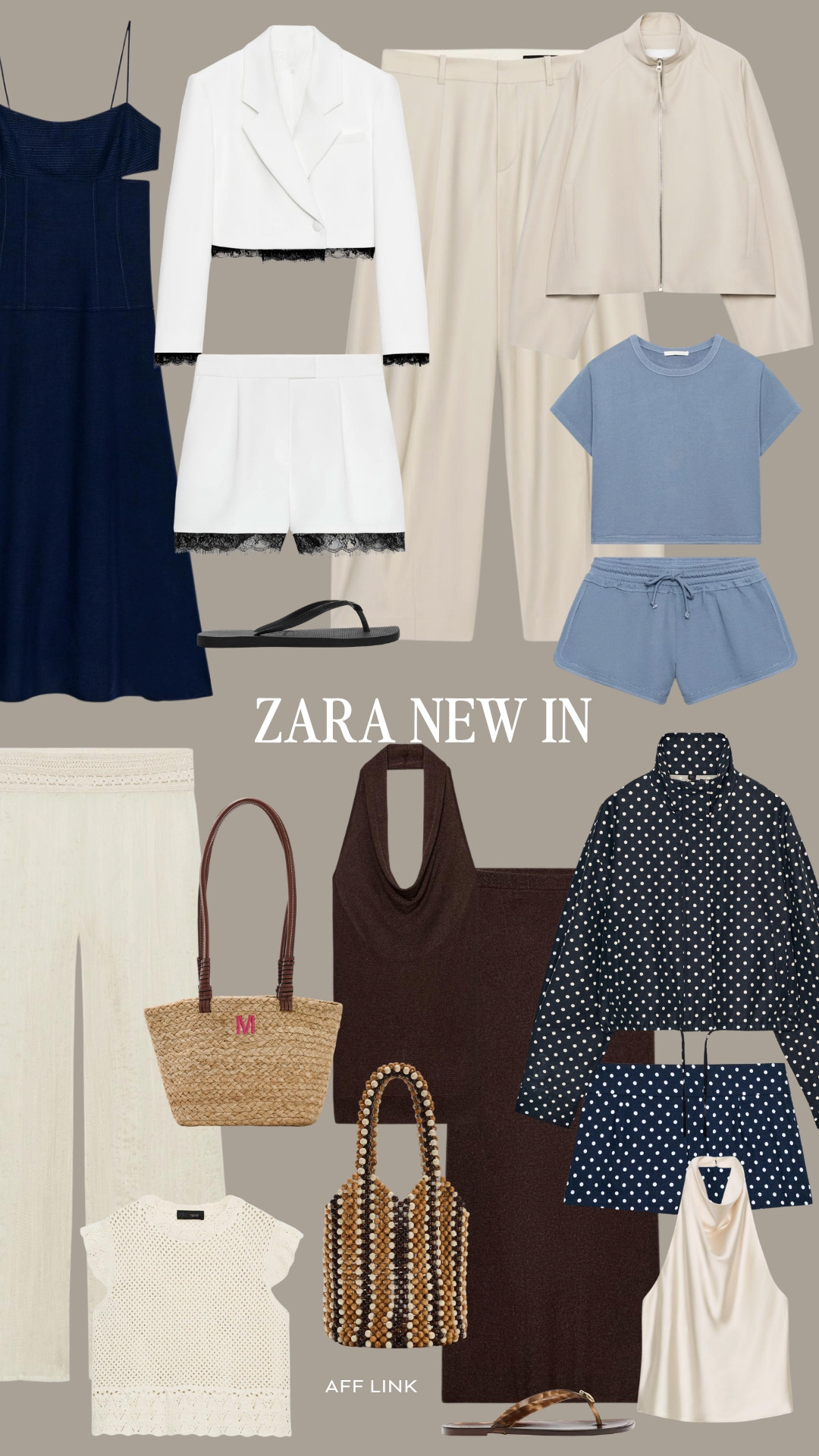 Zara New In pieces which I am loving! 🤍 

Zara Summer Edit, Neutral Capsule Wardrobe, Lounge Co-ord Sets, Polka Dot Co-ord Set, Summer Lounge Set, Straw Beach Bag, Wide Leg Trousers Outfit, Flip Flops 

 #LTKuk #LTKspring #LTKsummer