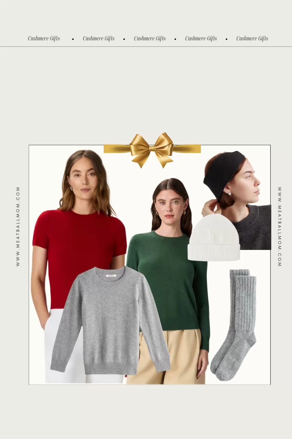 
Cashmere under $50 will never not impress me — and these Quince pieces have been favorites of mine for years. I’ve owned them in multiple colors, been gifted them, gifted them to others, and recommended them over and over because the quality is that good. 🤍

For the cashmere crewneck sweater - true to size fits me; I size up when I want a looser fit or for draping over my shoulders as a layering piece. 

They come in so many beautiful shades — soft neutrals if you love a classic look, plus brighter colors if you want a little pop for winter. And they’re the perfect lightweight layering piece: warm, soft, and easy to wear with everything from jeans to trousers to leggings. Truly one of those “quiet luxury” basics that feel elevated without the price tag.

If you’re looking for a holiday gift that feels thoughtful, practical, and a little luxe… this is such a good one. Perfect for moms, sisters, teachers, friends — and especially for the person who already “has everything.” ✨

* Quince Mongolian Cashmere Crewneck Sweater - also comes in kids option for matching

* Quince Cashmere Tee

* Women’s Mongolian cashmere slouch sock 

* Quince Mongolian Cashmere Gloves

* Quince Mongolian Cashmere Twist Headband 

* Quince cashmere beanie 

Holiday gifting · Quince favorites · cashmere gifts under $50 · affordable luxury · cozy winter basics · classic sweaters · minimalist style for women 30s–50s · soft neutrals · elevated wardrobe staples · midlife style made easy

#ltkover40 #ltksalealert #ltkmomlife #ltkootd #ltkseasonal #ltkpetite #ltkfindsunder50 #ltkfindsunder100

#LTKGiftGuide #LTKCyberWeek #LTKHoliday

#LTKGiftGuide #LTKHoliday #LTKCyberWeek