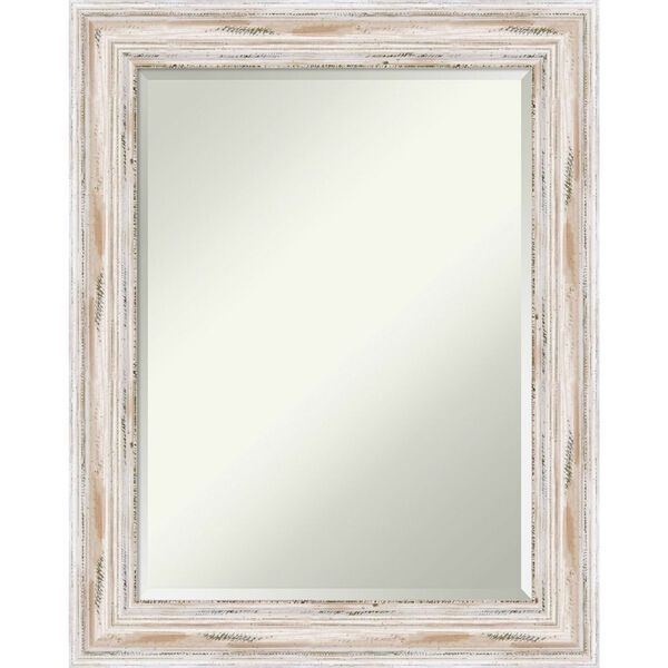 Alexandria White 23W X 29H-Inch Bathroom Vanity Wall Mirror | Bellacor