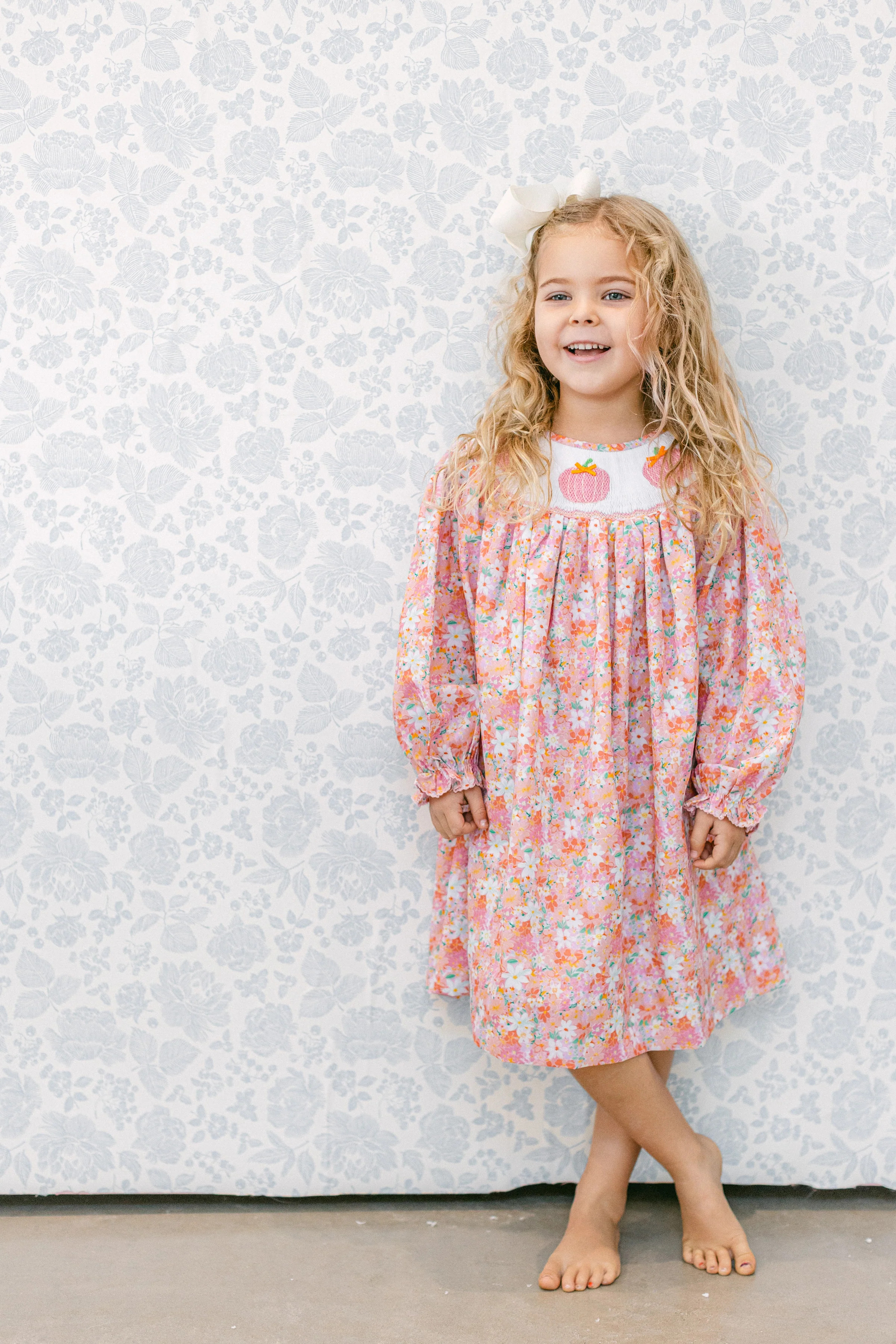 Allie Pumpkin Dress | Poppy Kids Co