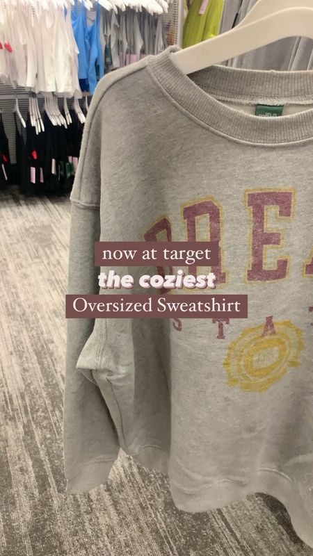 The cozies oversized sweatshirt at target 🎯

#LTKfindsunder50 #LTKSeasonal #LTKstyletip