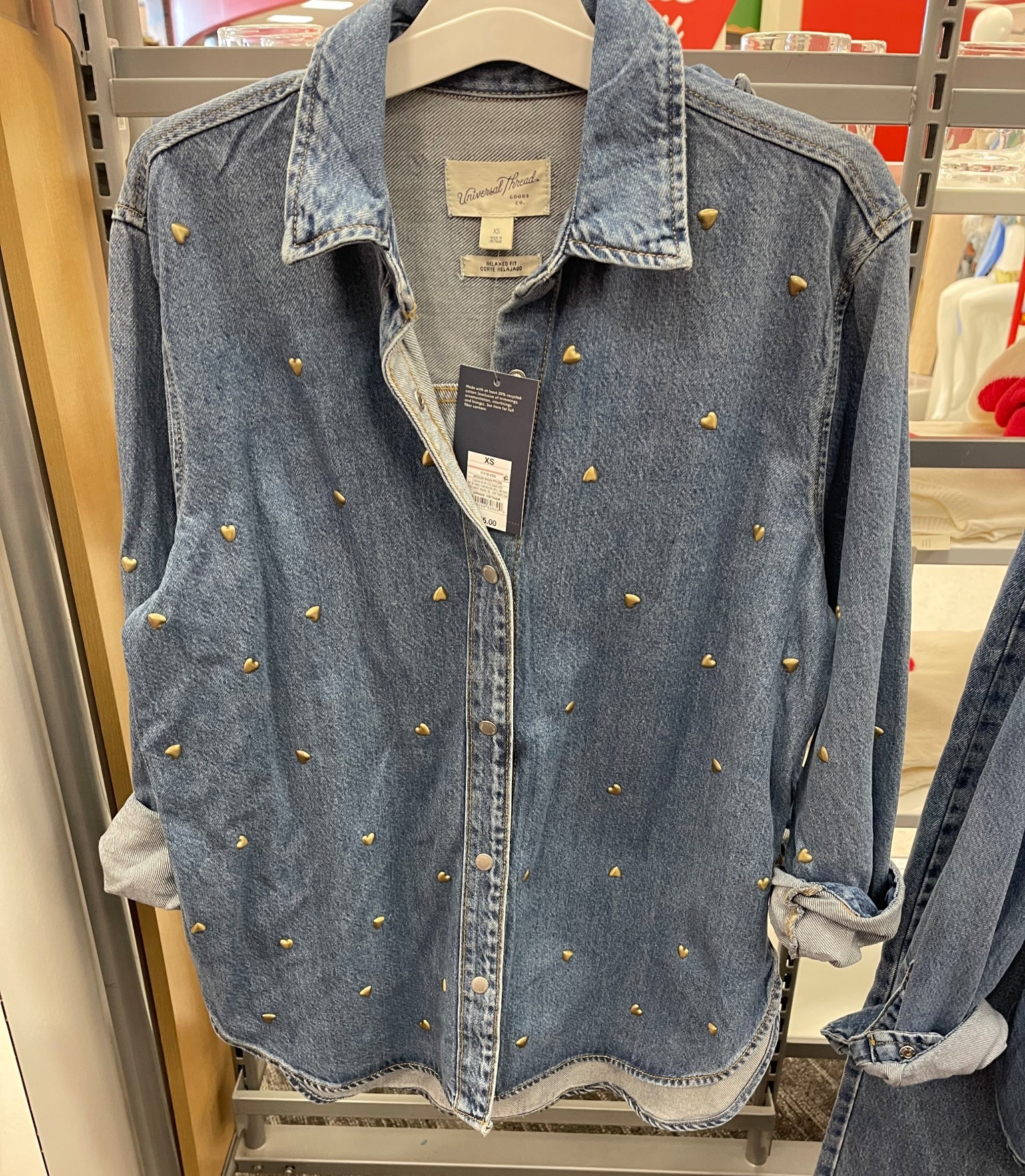 This heart embellished denim shirt is the cutest for Valentine’s Day and after 

Target finds

#LTKValentine #LTKgrwm #LTKootd