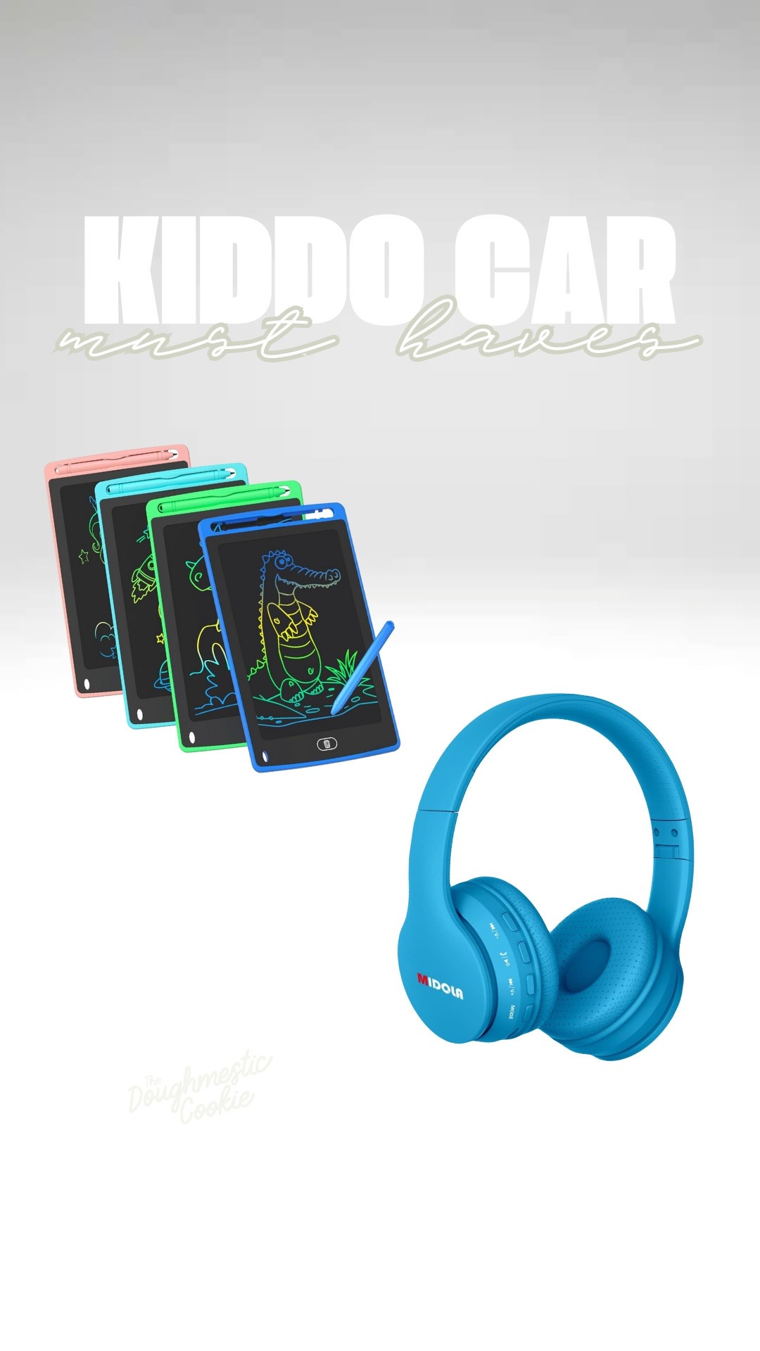 Whether you take many trips a year or if you’re in your car all the time like we are, these two items are for you!

My boys love these doodle pads that are LCD, you can draw as many things as you want and press the magic little button and the entire image disappears so they can start all over again.

Second, and I say this with the most love in my heart kids need headphones! Lol! Overstimulated moms are a thing and if you’re in the car with a DVD player on a screaming baby and two kids playing or watching different things on their tablets, it can be way too much. Grab these Bluetooth Foldable headphones for easy travel and storage and keep yourself sane on those long vacation road trips or your daily errand run.

#bluetoothheadphones #cartrip #RoadTrip #BoyMom #CarMustHave #RoadTripMustHave #Headphones

#LTKFamily #LTKFindsUnder50 #LTKTravel