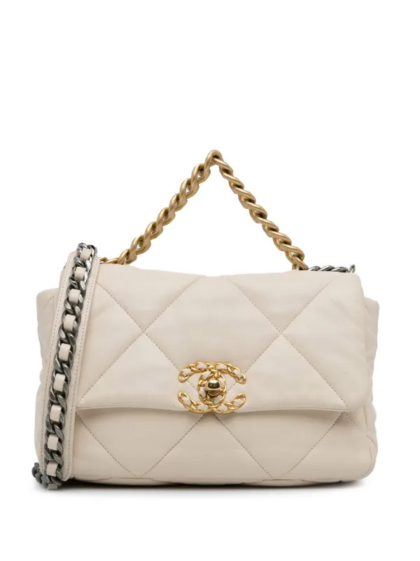 2019 Medium 19 Lambskin Flap satchel | Farfetch Global