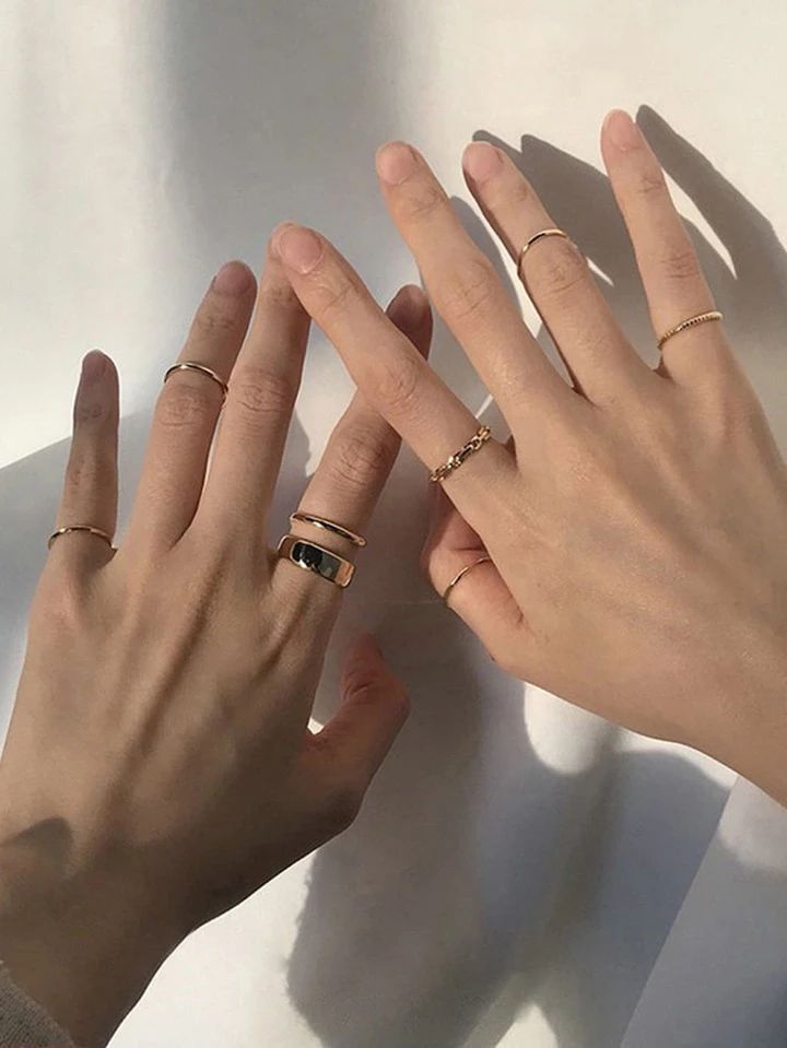 7pcs Minimalist Ring | SHEIN
