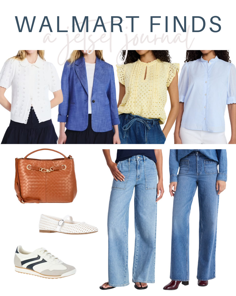 I love the tops and jeans featured in this week's Walmart Finds! First on my list is Free Assembly's pointelle cardigan, which looks great paired with wide-leg jeans and No Boundaries retro lace-up sneakers. The Time & Tru Hazel Satchel also caught my eye, and I’m obsessed with it! 

 #LTKSeasonal #LTKSaleAlert #LTKTravel