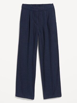 Extra High-Waisted Linen-Blend Wide-Leg Taylor Pants | Old Navy (US)