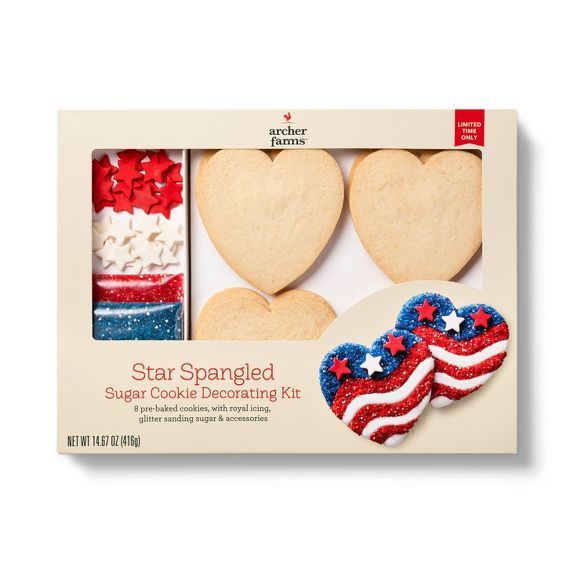 Star Spangled Sugar Cookie Decorating Kit - 14.67oz/8ct - Favorite Day™ | Target