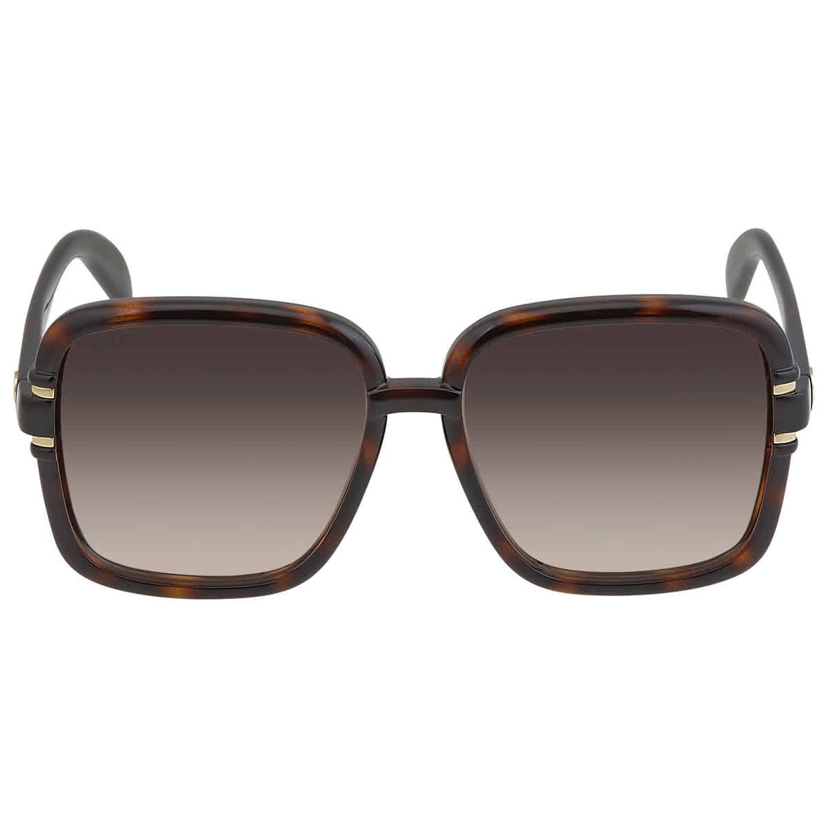 Gucci Gradient Brown Square Ladies Sunglasses GG1066S 002 59 | Jomashop.com & JomaDeals.com