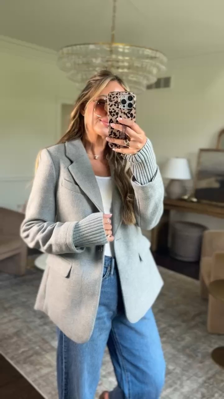 The cutest blazer from Walmart!! Love this look for work or play!  🤍🤍