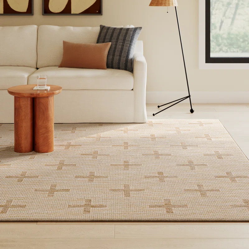 Bronwyn Geometric Machine Woven Indoor / Outdoor Rug | Wayfair North America