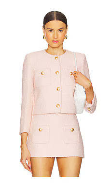 L'Academie by Marianna Dapheen Jacket in Light Pink from Revolve.com | Revolve Clothing (Global)