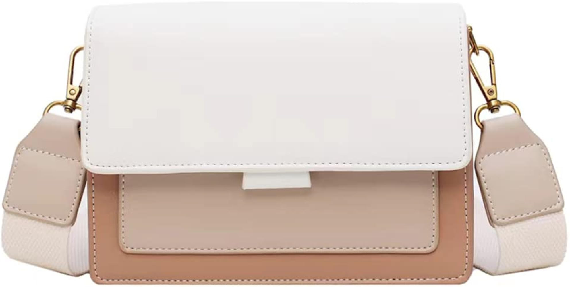 Geochlo Leather Shoulder Bag Purse Small Crossbody Bags for Women Quilted Designer with Adjustable S | Amazon (US)