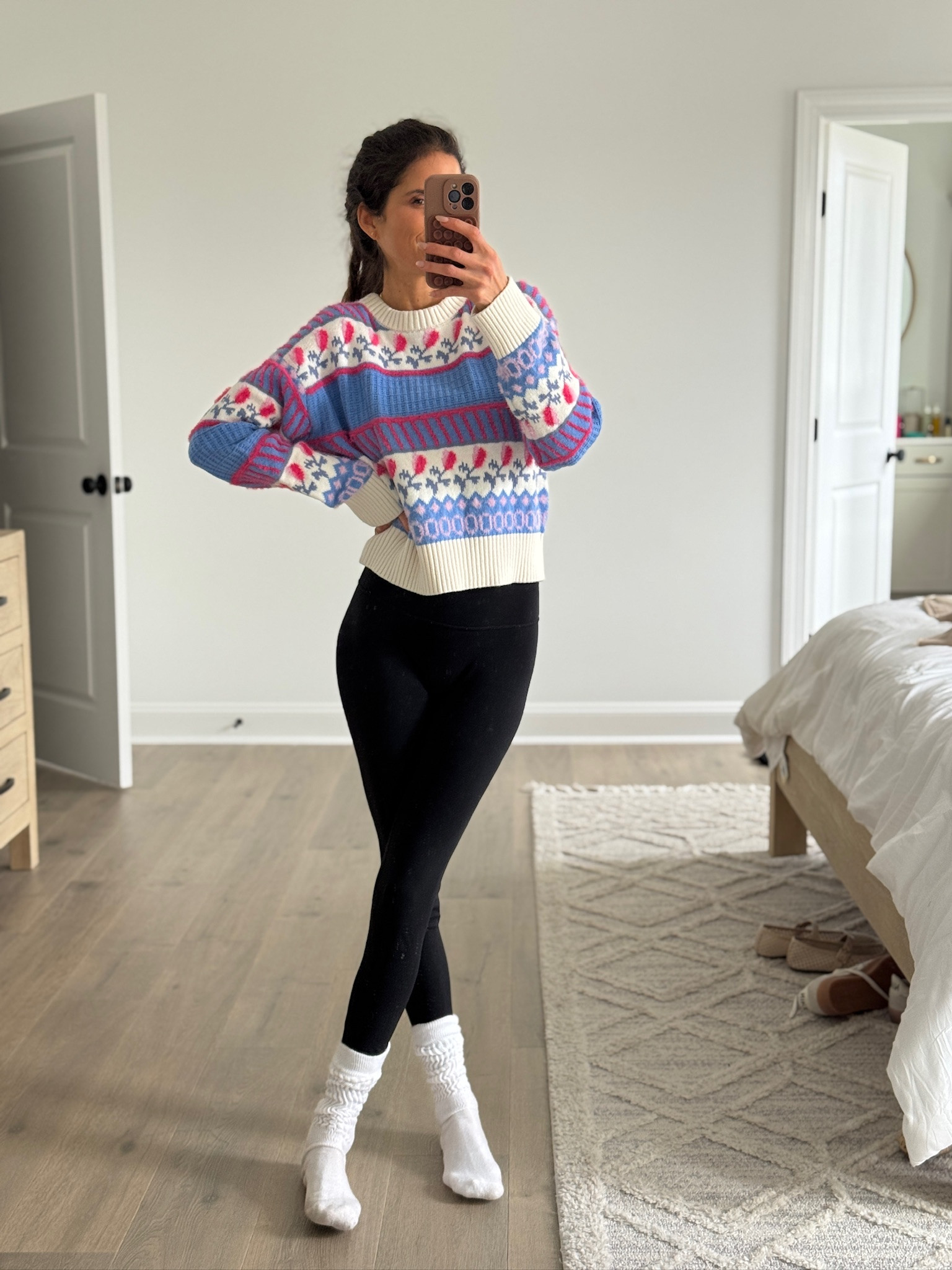 Cozy winter outfit that’s easy, comfortable, and still pulled together. This sweater is soft, colorful, and perfect for everyday wear with leggings. Great for casual days at home, school drop-off, or running errands.

winter sweater, cozy outfit, casual winter look, leggings outfit, everyday style, affordable fashion, winter layers

#LTKSeasonal #LTKFindsUnder50 #LTKootd