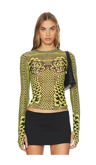 Kaylee Top in Citrus Petals | Revolve Clothing (Global)