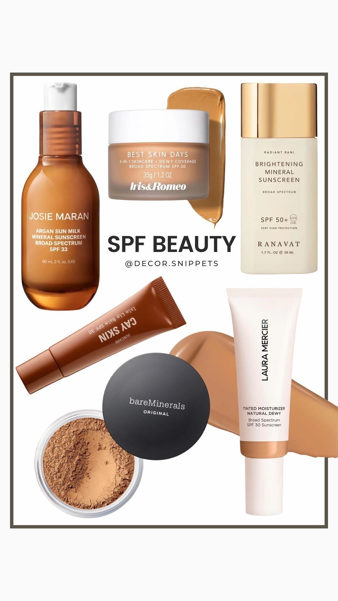 Sun protection meets luxury! ☀️🌿 My top picks for clean, glowing skin all summer long—from lightweight tints to hydrating mineral sunscreens. Because SPF should feel as good as it works! Tap to shop these must-haves. #SunCareRoutine #CleanSPF #SummerSkin
