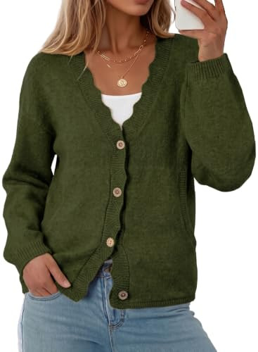 Sidefeel Women's Oversized Fall Outfit Knit Cardigan Sweaters | Amazon (US)