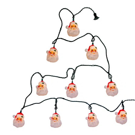 Kurt Adler UL 10 Light Santa Head String Lights | Wayfair | Wayfair North America