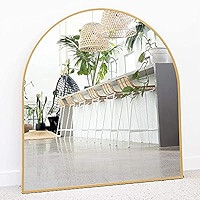 Amazon.com: Arched Mirror, 33" x 31" Inches - Black Frame Arch Mirror for Wall Decor - Entryway M... | Amazon (US)