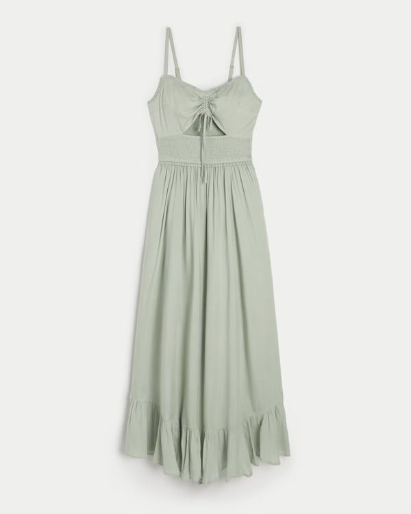 Asymmetrical Hem Maxi Dress | Hollister (US)