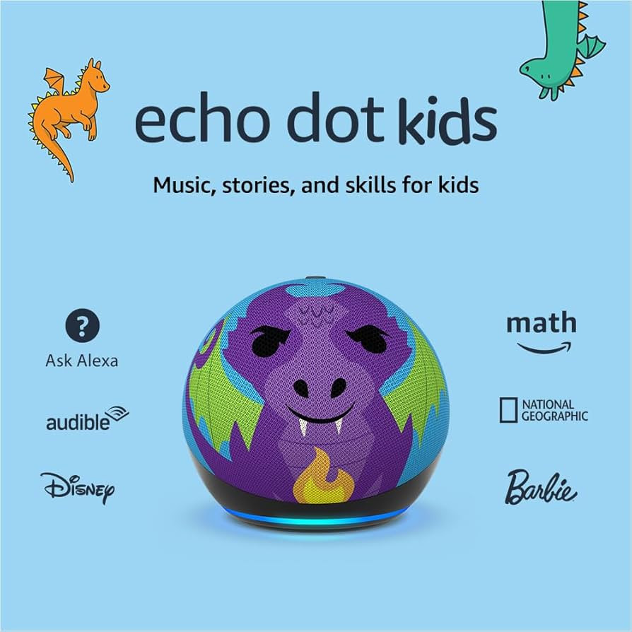 Amazon Echo Dot Kids with Alexa (newest model), Designed for kids, with parental controls, Includ... | Amazon (US)