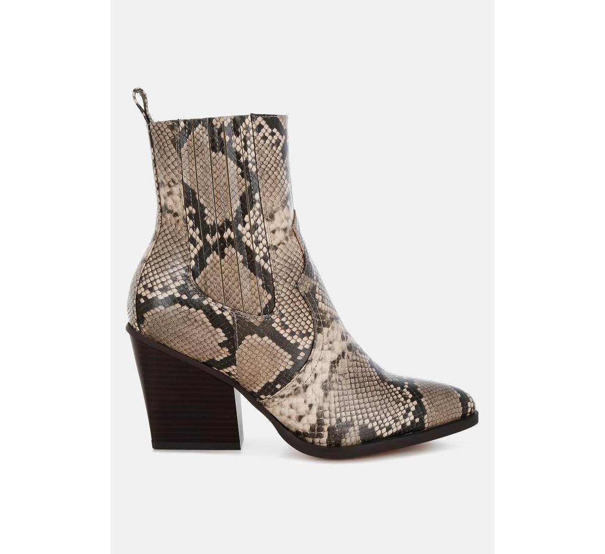 Cornus Snake Print Ankle Boots - Snake | Macy's