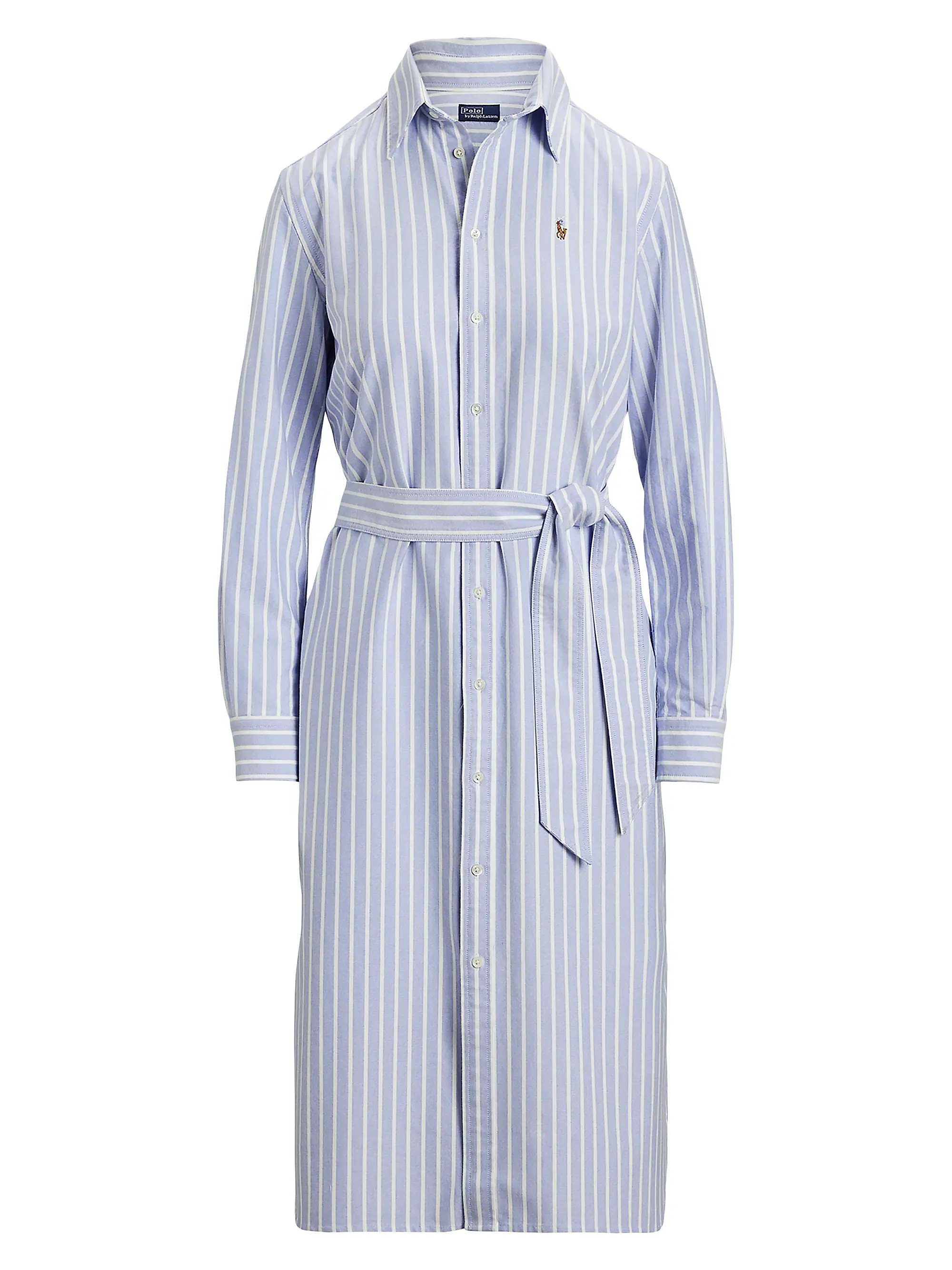 Striped Cotton Tie-Waist Shirtdress | Saks Fifth Avenue