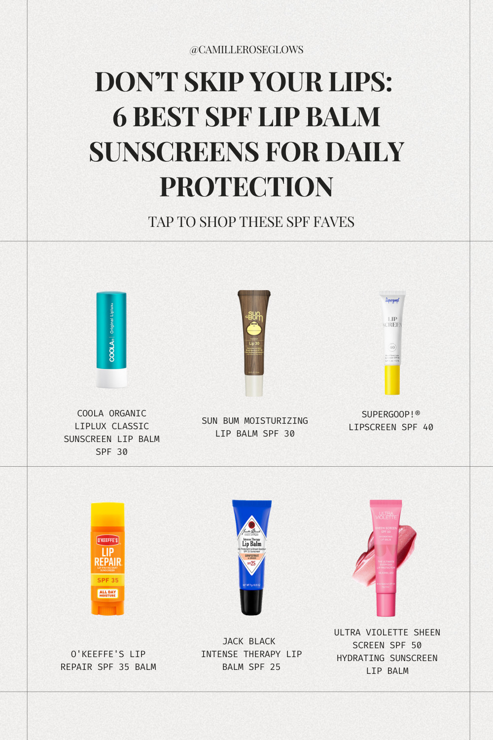 Keep your lips protected this summer (& all year!) with these 6 best SPF lip balm sunscreens for daily wear. Linked my faves! 

 #LTKSeasonal #LTKFindsUnder50 #LTKBeauty