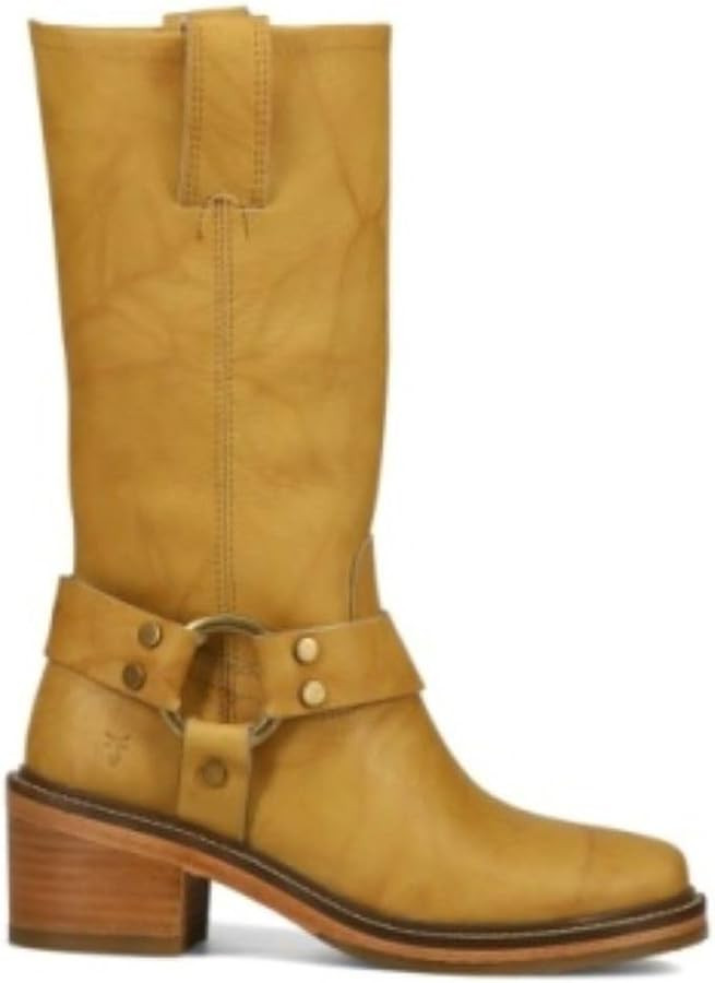 Frye Kate Harness 11” Leather Boots for Women - Mid Calf Boots with Signature Harness Detail, L... | Amazon (US)