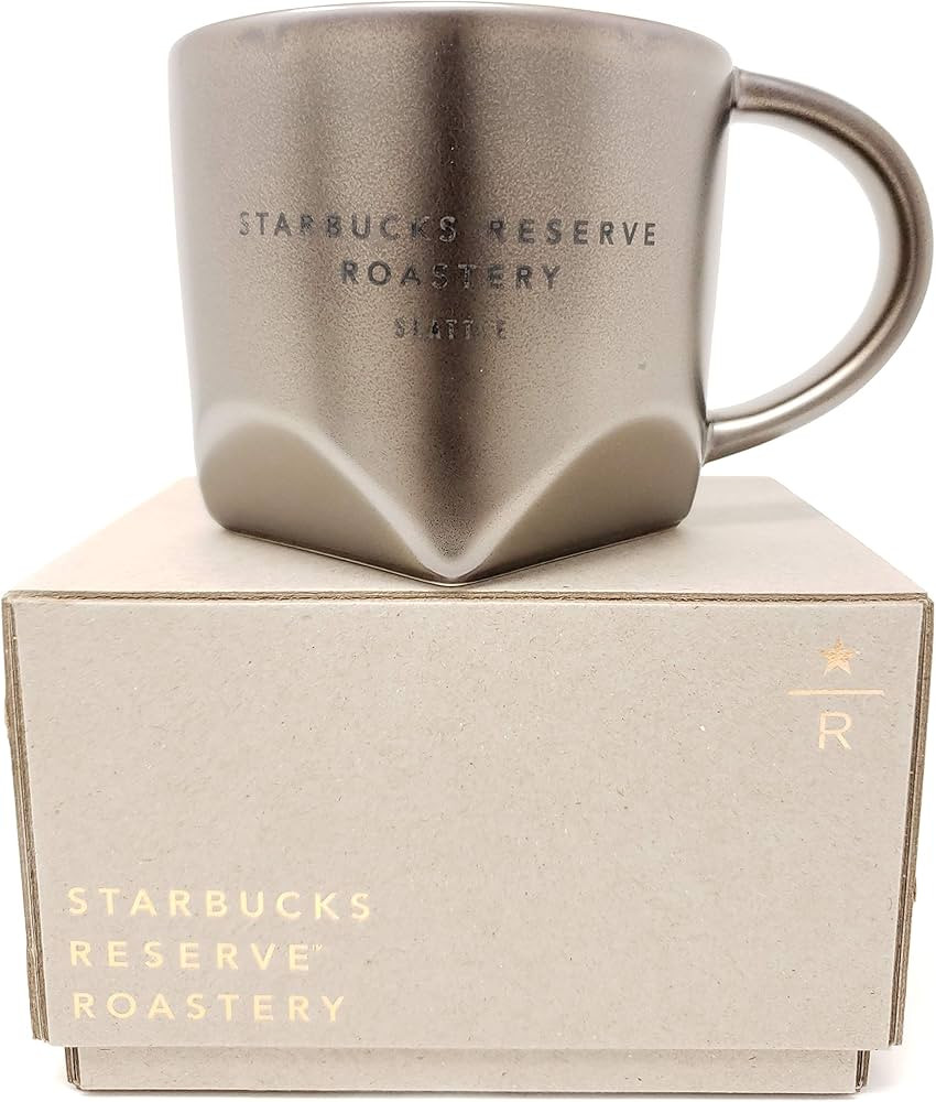 Starbucks Reserve Roastery Seattle Bevel Mug 12oz (Gold) | Amazon (US)