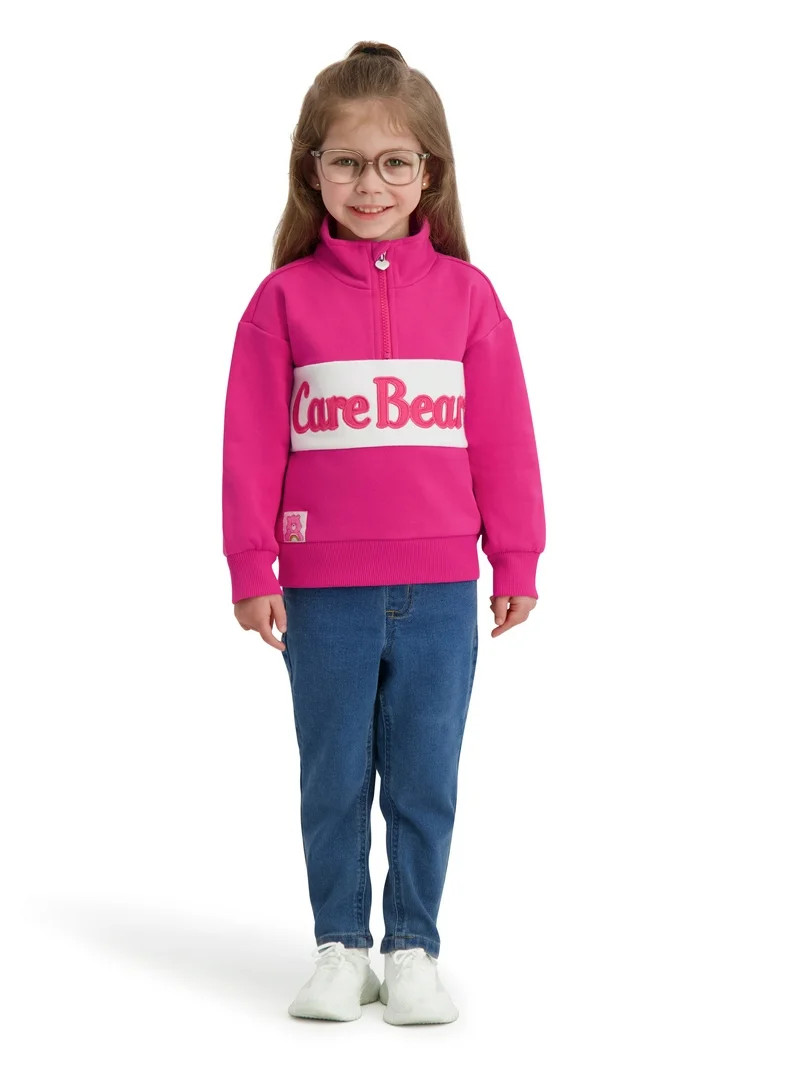 Care Bears Toddler Girls Quarter Zip Top, Sizes 12 Months - 5T | Walmart (US)