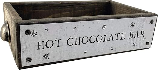 ANVEVO Hot Chocolate Bar – Christmas Home Décor Box – Cute & Funny Rustic Farmhouse Home Dé... | Amazon (US)