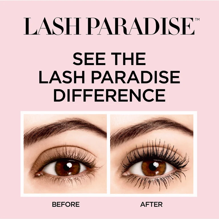 L'Oreal Paris Voluminous Lash Paradise Washable Mascara, Blackest Black, 0.28 Fl Oz - Walmart.com | Walmart (US)