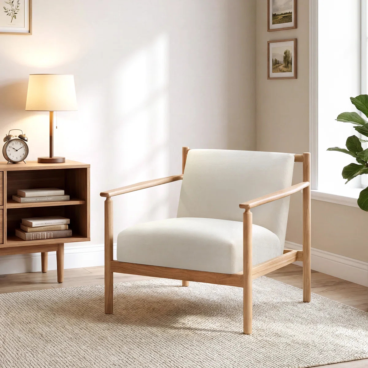 Upholstered Wood Frame Accent Chair | Wayfair North America