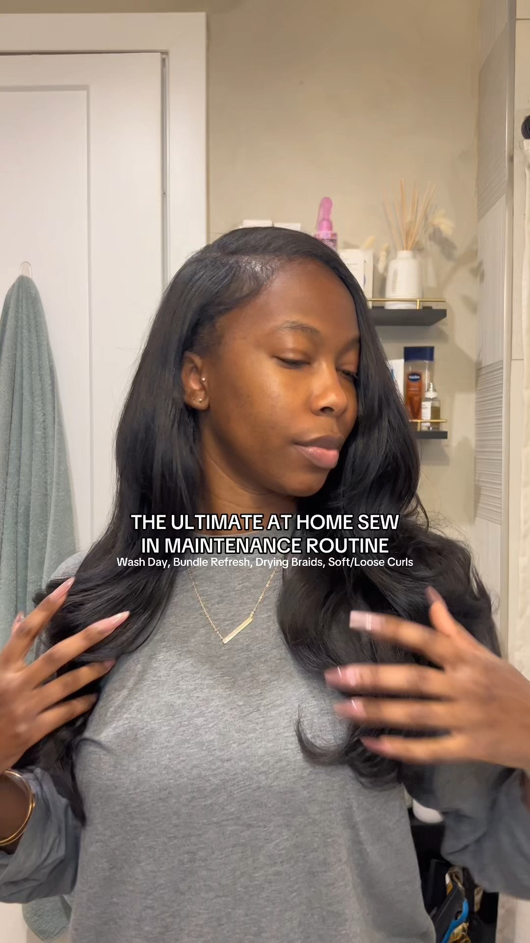 Maintaining a sew in at home can be done! And you can also look like you were just in the salon chair 💛