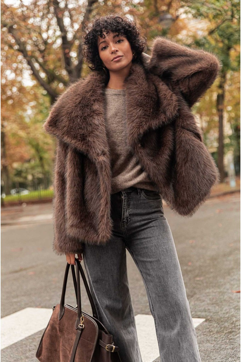 MILA Chocolat - Fourrure Vegan femme | Pretty Wire