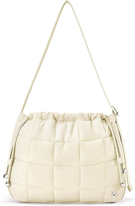 WESTBRONCO Puffer Hobo Bags for Women Puffy Nylon Shoulder Bag, Women's Quilted Handbags with Sho... | Amazon (US)