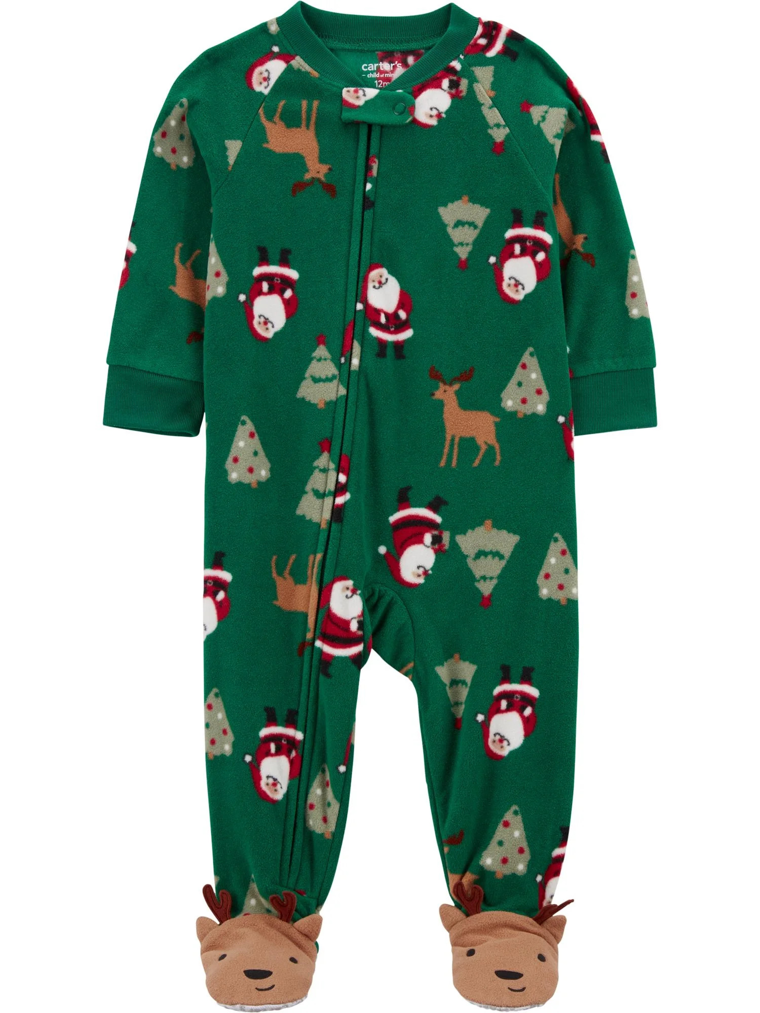 Carter's Child of Mine Toddler Holiday Pajama Sleeper, One-Piece, Sizes 12M-5T | Walmart (US)